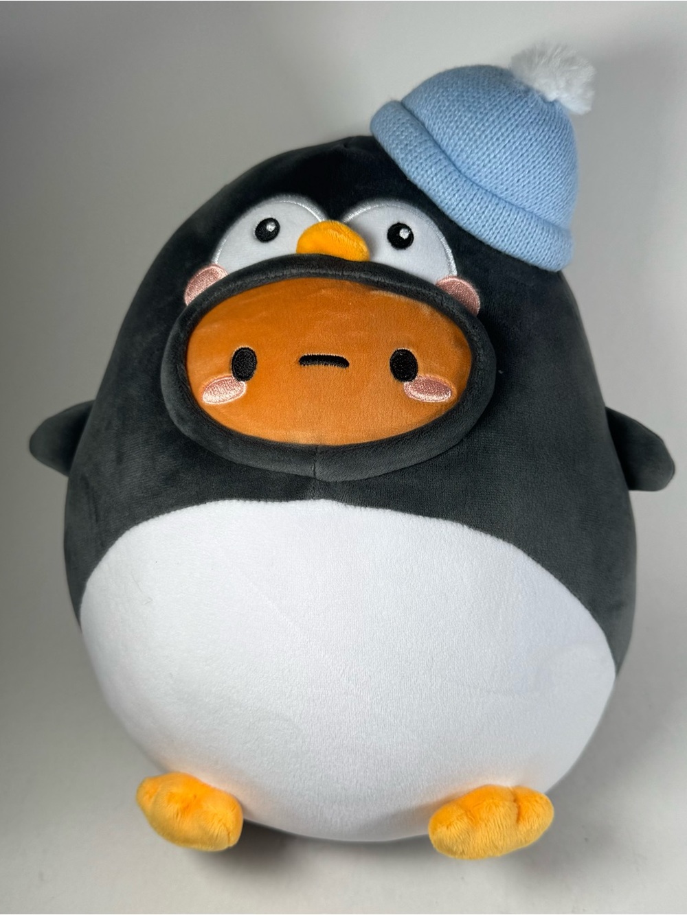 Smoko Plush Penguin Tayto Potato 12" 2025 Black White Blue Stuffed Animal Toy